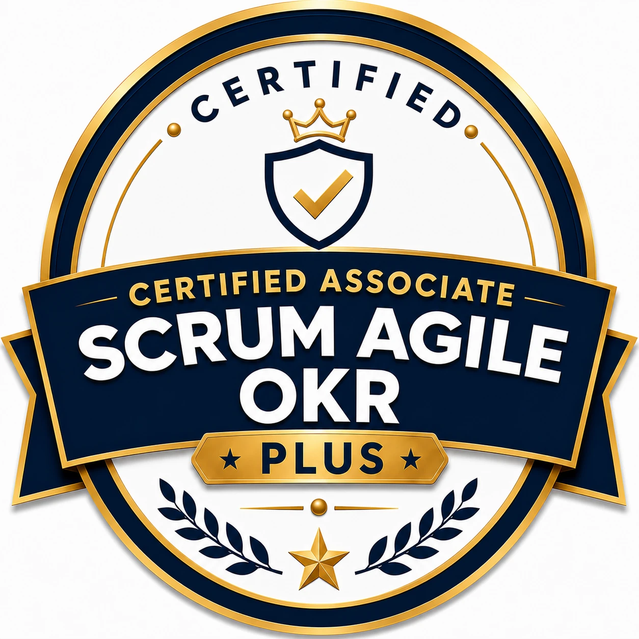 Scrum Agile OKR Plus certification badge