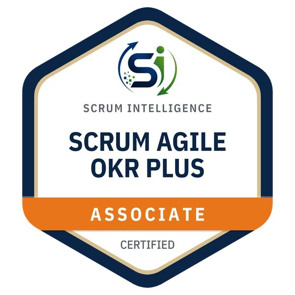 Scrum Agile OKR Plus badge