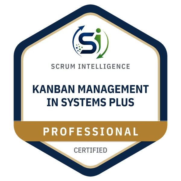Kanban Management in Systems Plus badge