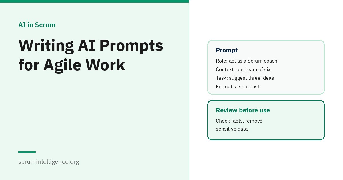 Writing AI Prompts for Agile Work: A Practical Guide