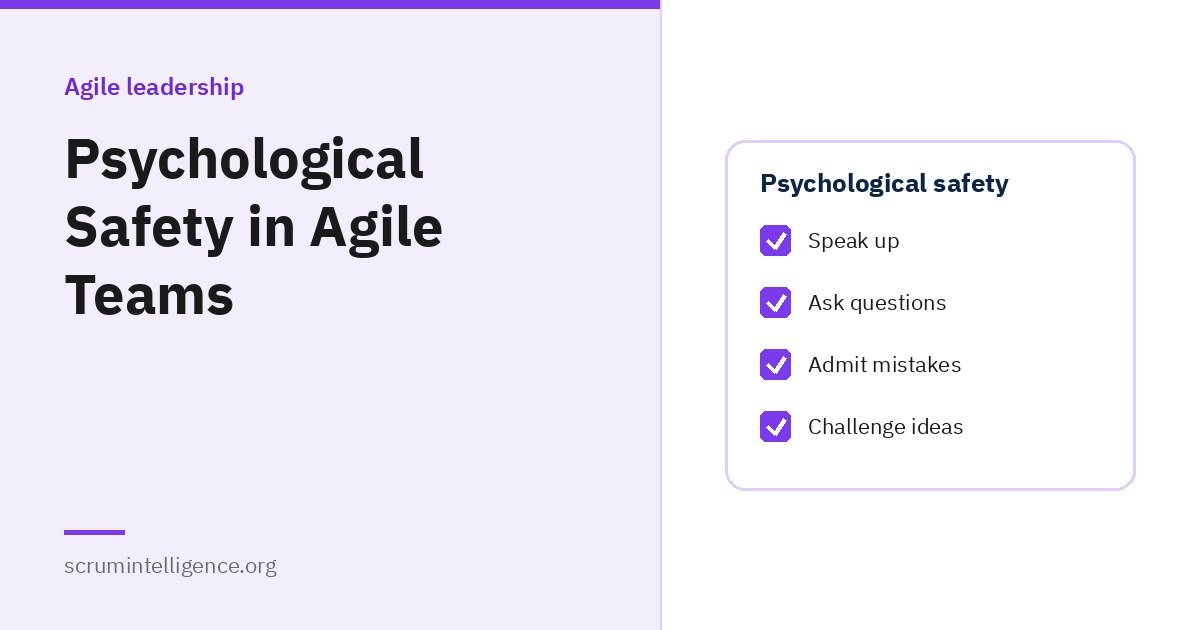 Psychological Safety in Agile Teams: What It Is and How to Build It