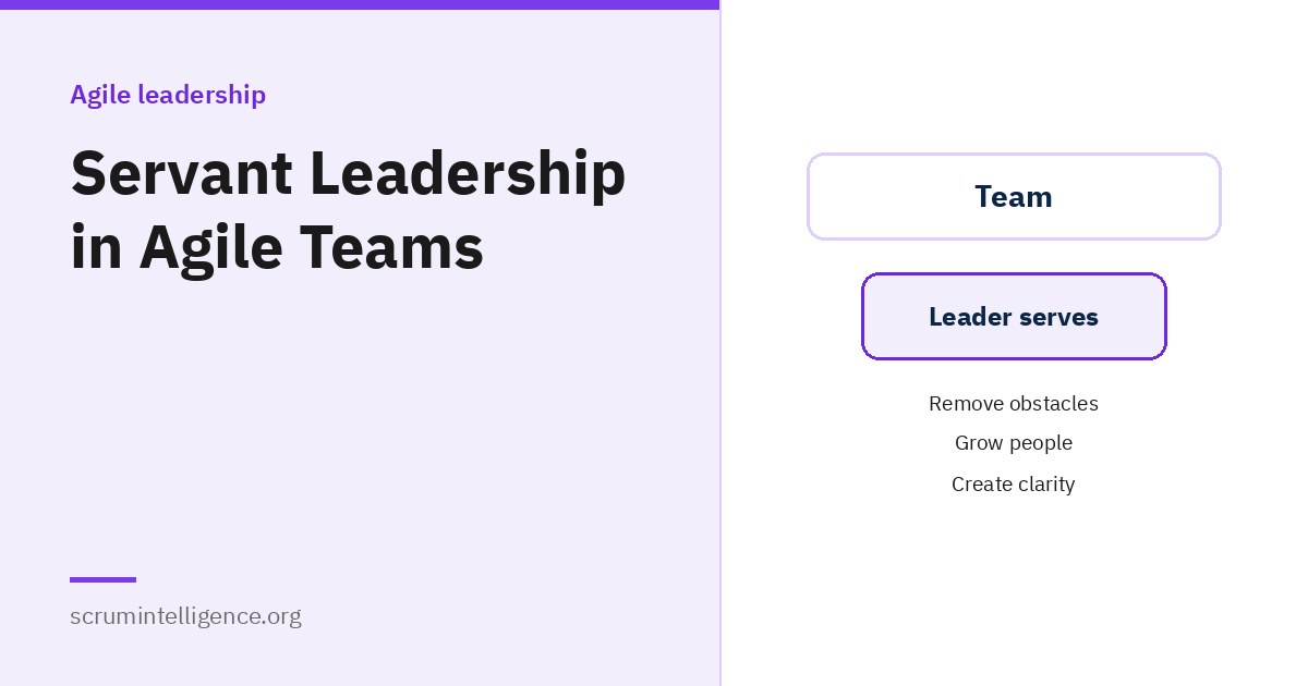 Servant Leadership in Agile Teams: What It Is and How to Practise It
